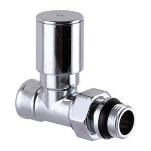 Кран вентильний прямий з американкою SOLOMON 1/2&Prime; CHROM 1875 з ущільнювачем