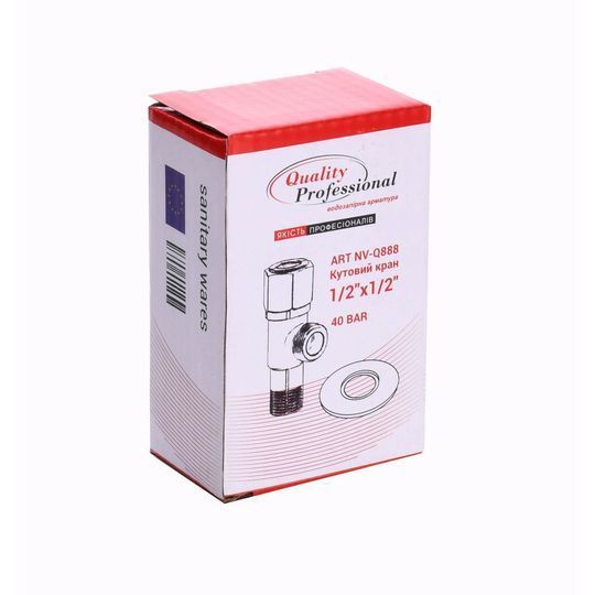 Кран кульовий кутовий Professional 1/2&Prime;х1/2&Prime; NV-QP888
