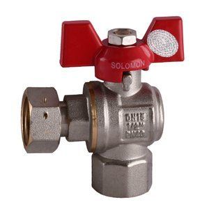 Кран кульовий кутовий з накидною гайкою SOLOMON 1/2&Prime; ВВ PN40 160401