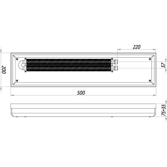 Конвектор ТС70-500/200-Eco-2br (без решітки)