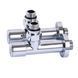 Кран вентильний кутовий з американкою SOLOMON LUX 1/2&Prime; CHROM 7777 (2шт. КОМПЛЕК ) (1уп)