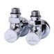 Кран вентильний кутовий з американкою SOLOMON LUX 1/2&Prime; CHROM 7777 (2шт. КОМПЛЕК ) (1уп)