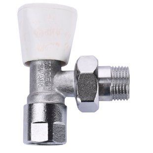 Кран радіаторний кутовий ARCO 1/2&Prime; з ущільнювачем вентiльний 503605