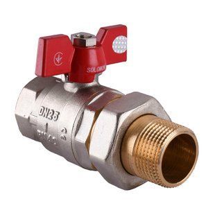 Кран кульовий прямий з американкою SOLOMON 1&Prime; ПОСИЛЕНИЙ 1042