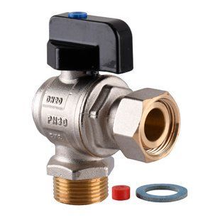 Кран кульовий котловий кутовий з накидною гайкою ARCO 3/4&Prime; 150814