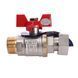 Кран кульовий прямий з накидною гайкою SOLOMON 3/4&Prime; ЗВ PN40 160406