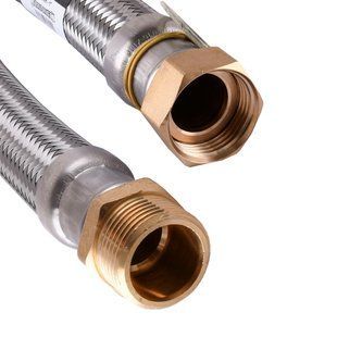 Шланг антивібраційний прямий TUCAI EXTRA TWIST 1&Prime; 0,5м RIVER MG-1-500 204741