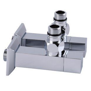 Набір Кран напівобертовий кутовий з американкою SOLOMON LUX 1/2&Prime; CUBE CHROM 8888 (1уп.)