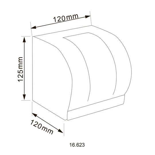 Диспенсер для туалетного паперу HOTEC 16.623 Stainless Steel