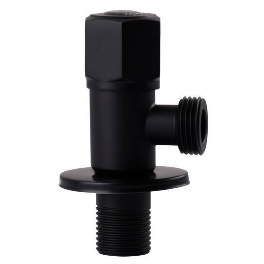 Кран кульовий кутовий Professional 1/2&Prime;X1/2&Prime; NV-QP888 BLACK