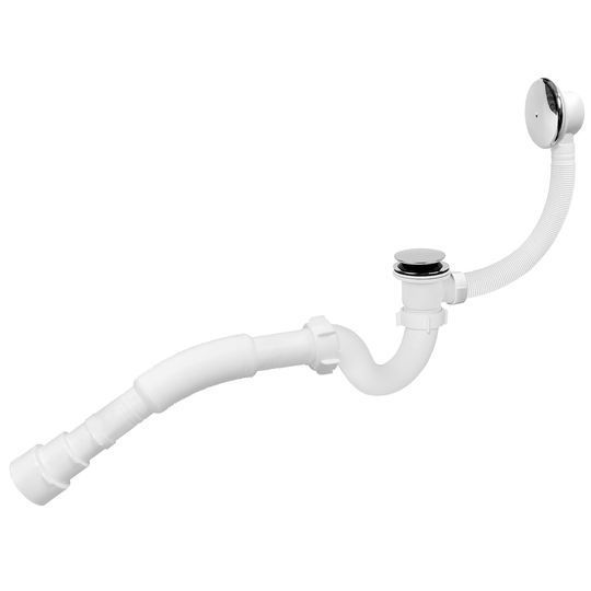 Сифон &Prime;Waterstal&Prime; для ванни Click-Clack з гнучкою трубою 32/40/50 (А - 14089)