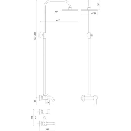 Душова система Globus Lux LAZER GLLR-0001