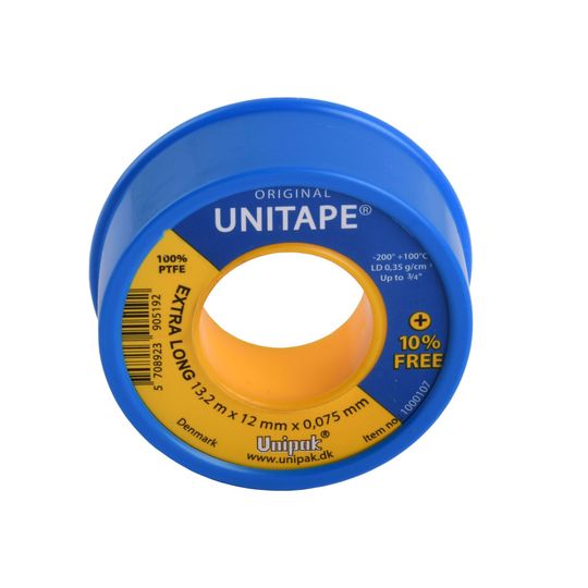 Фум стрічка тефлонова Unitape (13,2 х12 х0,075) Unipak