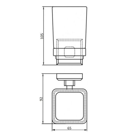 Стакан одинарний Perfect Sanitary Appliances КВ 9921A