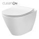CET Cersanit 743 CITY OVAL CLEAN ON підвісний з кришкою SLIM дюропласт ліфт