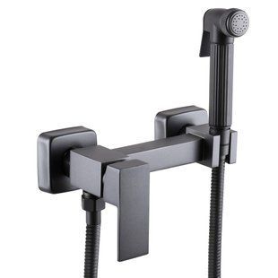 Змішувач гігієнічний Globus Lux Niagara GLN-5-106MIX-Graphite