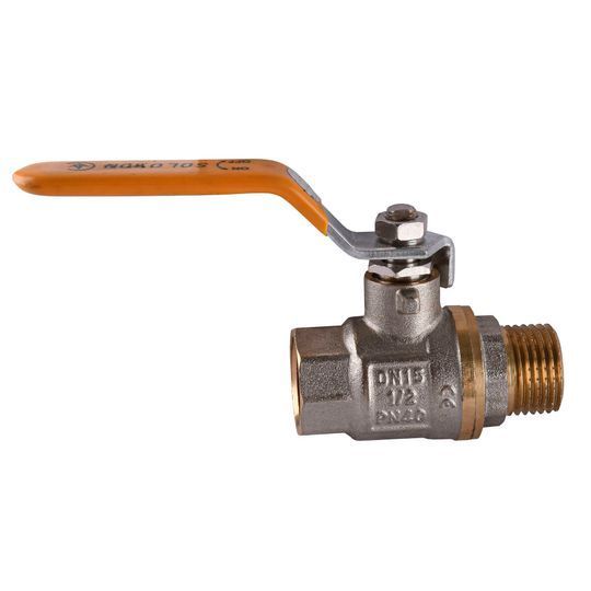 Кран кульовий прямий SOLOMON 1/2&Prime; ЗВ ЖР PN40 B1002