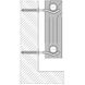 Кронштейн секційного радіатора CRISTAL NS-1011B штирьковий білий з дюбелем ф9х245мм (кратно 2)