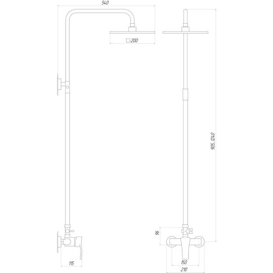 Душова система Globus Lux QUEENSLAND GLQU-0077