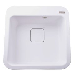 Гранітна мийка Globus Lux BARBORA білий 510х510мм-А0007