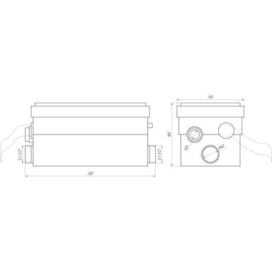 Каналізаційна установка VOLKS pumpe WC 250