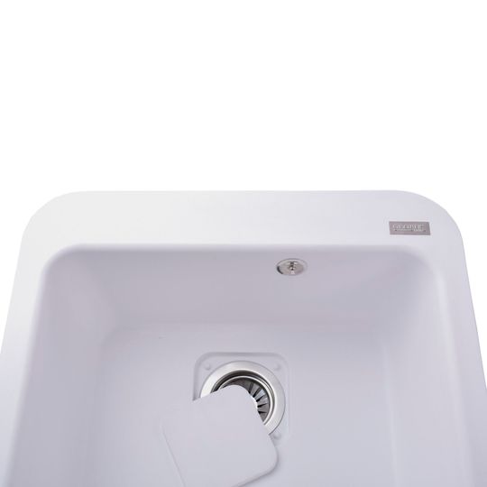 Гранітна мийка Globus Lux BARBORA білий 510х510мм-А0007