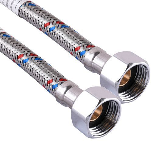 Шланг нержавіюча сталь ECO FIX М10х1/2&Prime; 0,4 м ПАРА EPDM