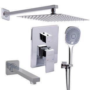 Душова система Globus Lux SMART GLM-305L на три споживача вбудована з виливом, Хром