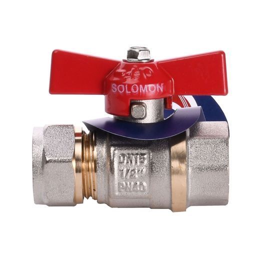 Кран кульовий SOLOMON 16х1/2&Prime; 1184 внутр. різьба