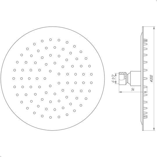 Душова лійка Globus Lux ST-0200-R