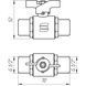 Кран кульовий прямий SELBA 1/2&Prime; ЗЗ КБ SL1503