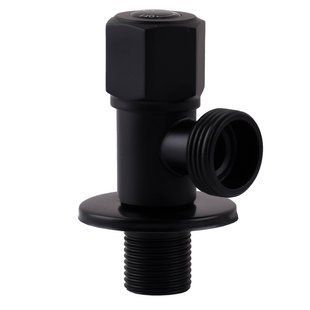 Кран кульовий кутовий Professional 1/2&Prime;X3/4&Prime; NV-QP888 BLACK