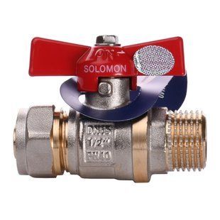 Кран кульовий SOLOMON 16х1/2&Prime; B1183 зовнішня різьба