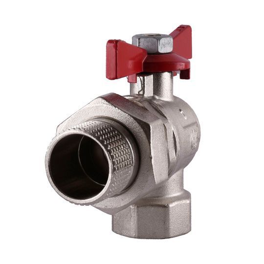 Кран кульовий кутовий з американкою ARCO 1&Prime; SENA 154305