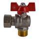 Кран кульовий кутовий з накидною гайкою SOLOMON 1/2&Prime; ЗВ PN40 (V4002-S)