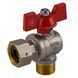Кран кульовий кутовий з накидною гайкою SOLOMON 1/2&Prime; ЗВ PN40 (V4002-S)