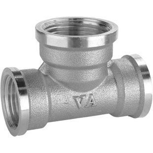 Трійник редукційний 1/2"х3/4"х1/2"ВВВ нікельований А0217А(нк)