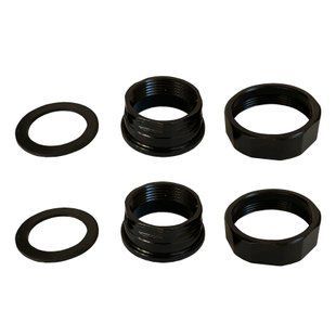 Комплект гайок 2&Prime; - 1 1/4&Prime; сталь (2 шт)
