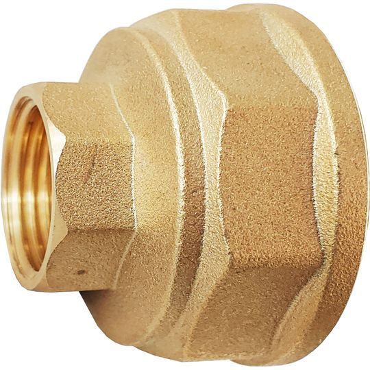 Муфта редукційна 1 1/4"х 3/4"ВВ латунна восьмигранна А0334А