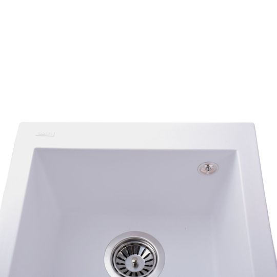 Гранітна мийка Globus Lux LAMA білий 410х500мм-А0007