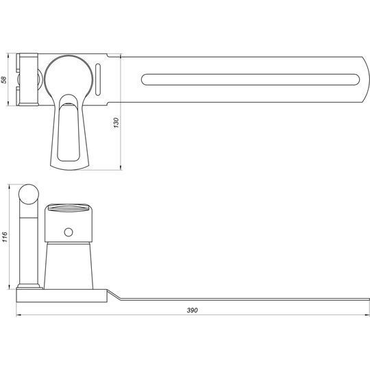 Змішувач для біде Globus Lux SEVA GLSV-0206
