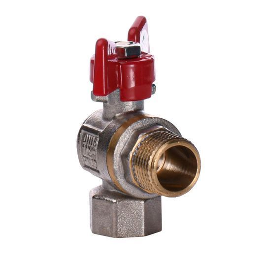 Кран кульовий Q PROFESSIONAL 1/2&Prime; нв КБ кутовий Q154 PN40