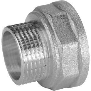 Перехідник редукційний 2&Prime;х1 1/2&Prime;ВЗ нікельований восьмигранний NK873O OPTIMUM