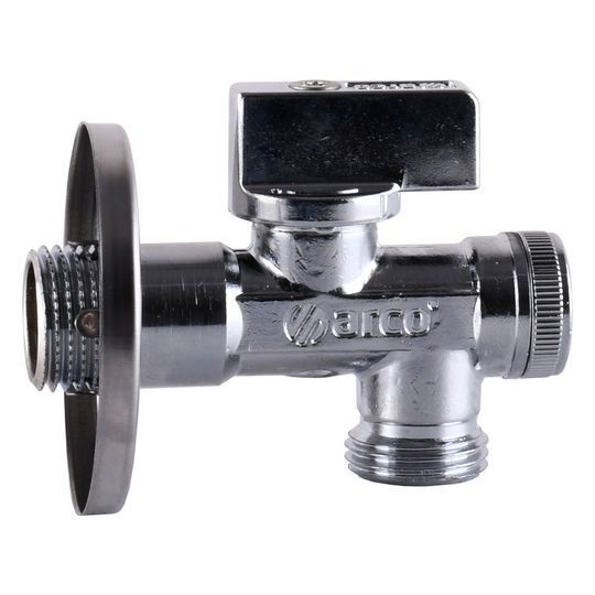 Кран кульовий кутовий з фільтром ARCO 1/2&Prime;x1/2&Prime; 02400MAC