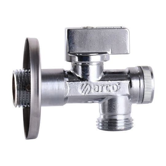 Кран кульовий кутовий з фільтром ARCO 1/2&Prime;x1/2&Prime; 02400MAC