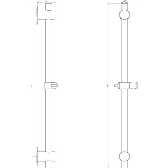 Душова стійка Globus Lux SUS-1107-BB