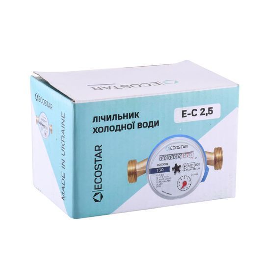 Лічильник холодної води ECOSTAR DN15 1/2&Prime; L110 E-C 2,5