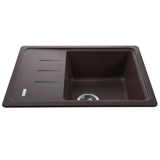 Гранітна мийка Globus Lux MONO коричневий 620х435мм-А0006