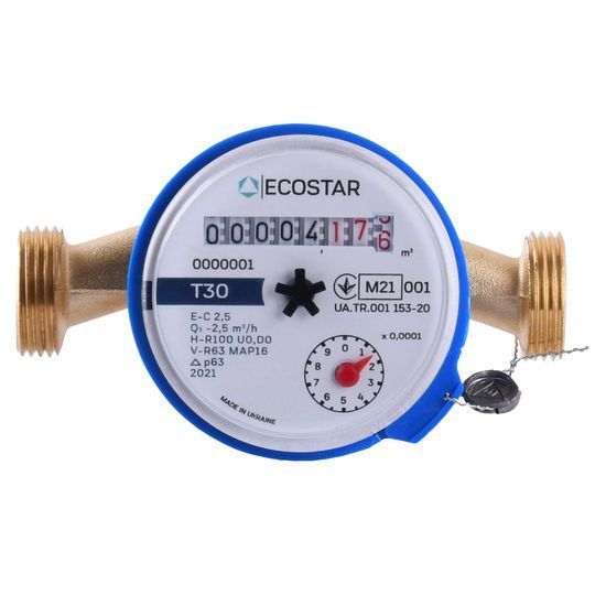 Лічильник холодної води ECOSTAR DN15 1/2&Prime; L110 E-C 2,5