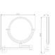 Дзеркало настінне Perfect Sanitary Appliances SP 8158